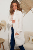 Belle Hooded Cardi - White
