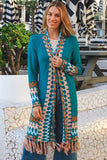 Aztec Cardigan - Emerald Green