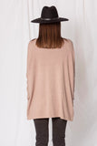 Willow Pocketed Super Soft Layering Knit- Mocha