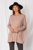 Willow Pocketed Super Soft Layering Knit- Mocha