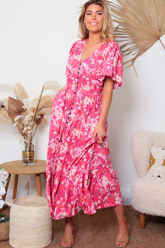 Eloise V-Neck Maxi Dress