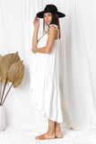 First Love Tired Midi Dress - White