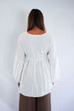 Salty Long Sleeve Top - White