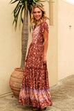 Maggie V-Neck Maxi Dress