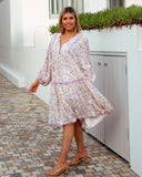 Silvia Long Sleeve Midi Dress