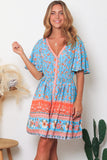 Beverly V-Neck Mini Dress