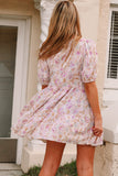 Silvia 1/2 Sleeves Mini Dress