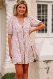 Silvia 1/2 Sleeves Mini Dress