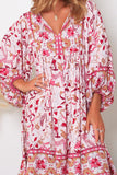 Luisa 3/4 Sleeves Mini Dress