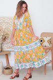 Keilani 1/2 Sleeves Maxi Dress