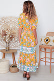 Keilani 1/2 Sleeves Maxi Dress