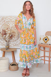 Keilani 1/2 Sleeves Maxi Dress