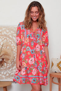 Adalee V-Neck Mini Dress