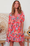 Adalee V-Neck Mini Dress