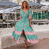 Andrea V-Neck Maxi Dress