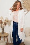 Belle Hooded Cardi - White