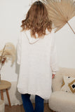 Belle Hooded Cardi - White