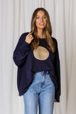 AVA Cotton Sequin Circle Sweat