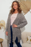 Ashley Cable Cardigan - Grey