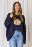AVA Cotton Sequin Circle Sweat